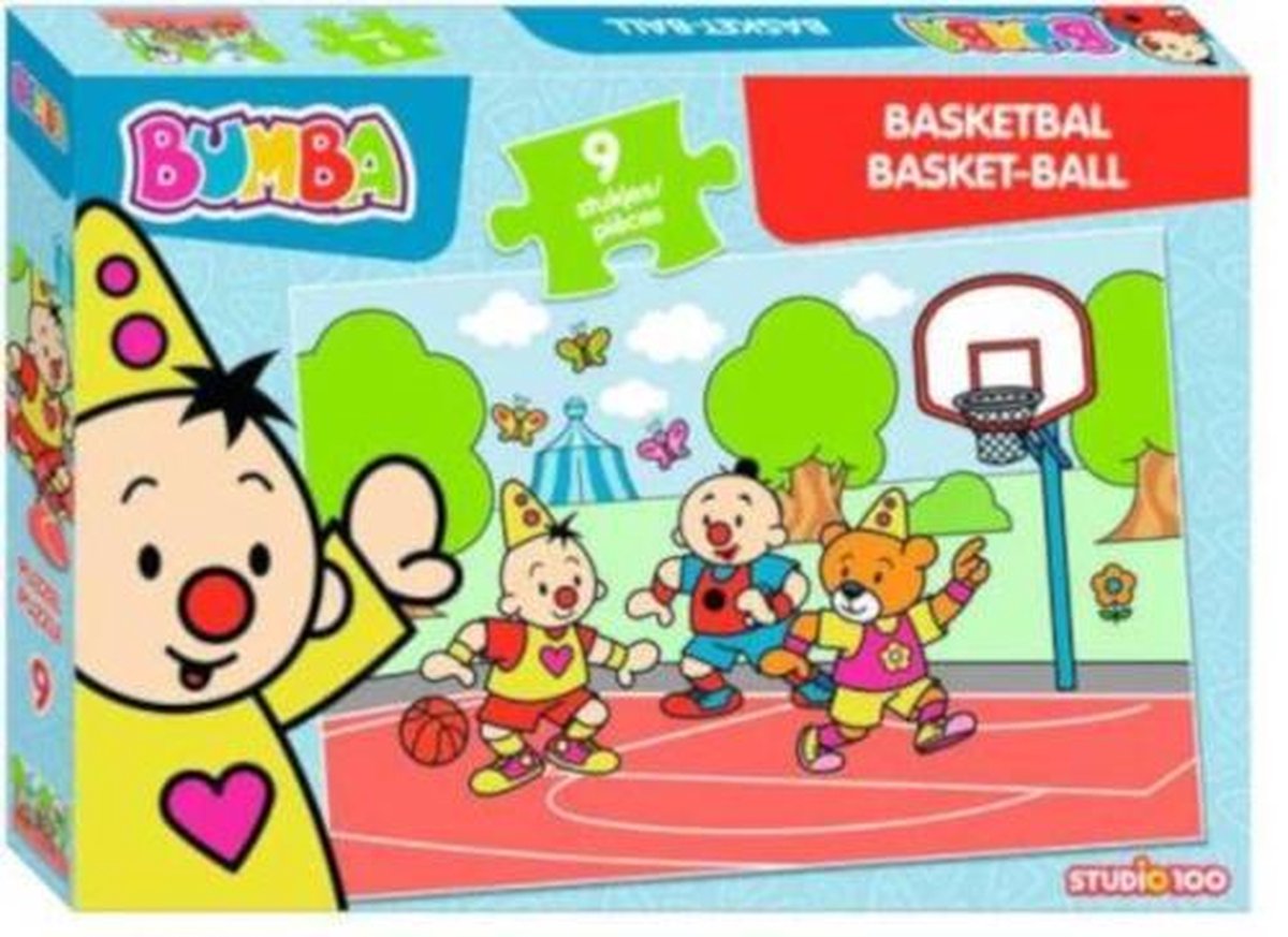 Studio 100 Legpuzzel Bumba Basketbal 32 X 22 Cm Blauw 9 Stuks