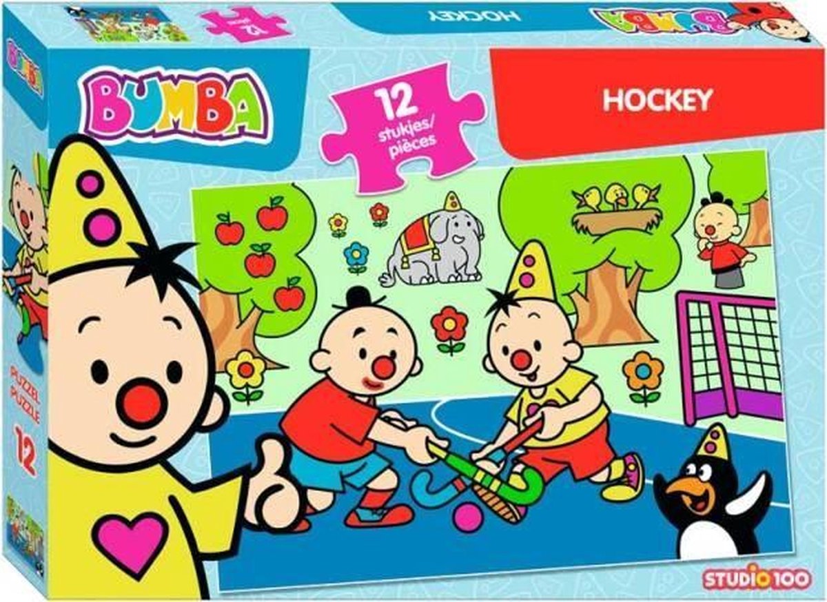 Studio 100 Legpuzzel Bumba Hockey 33 X 23 Cm Blauw 12 Stuks