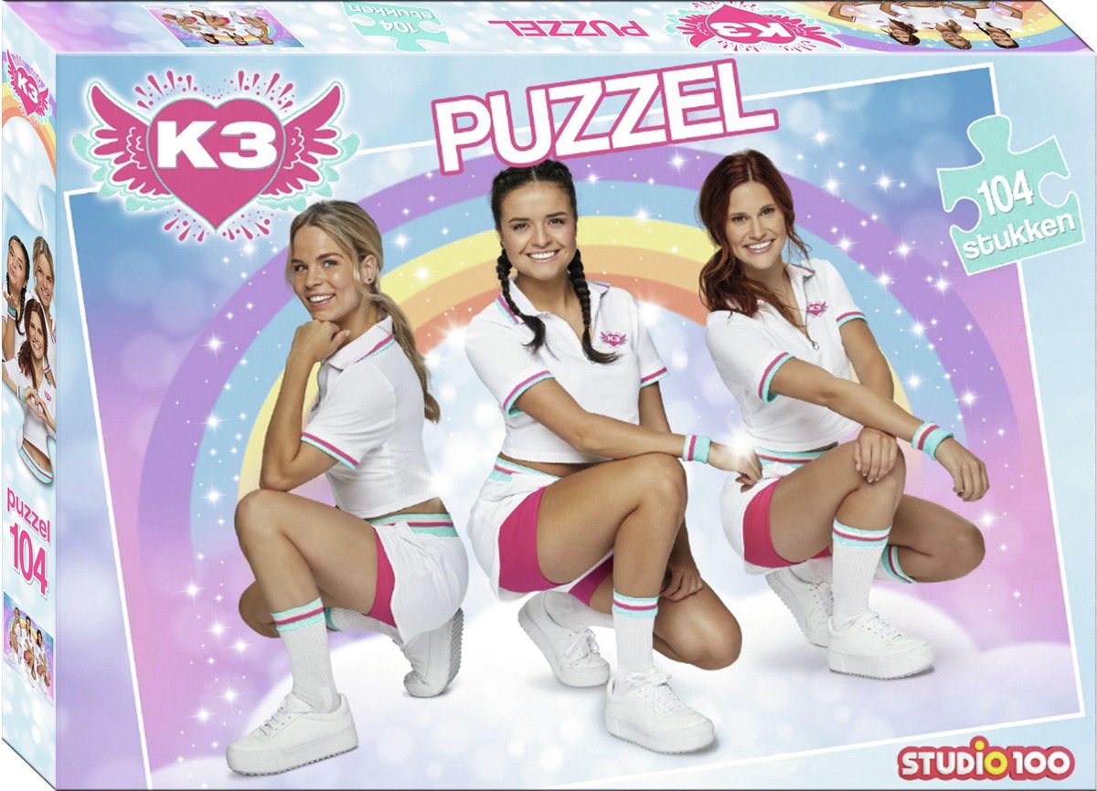 Studio 100 Legpuzzel K3 Meisjes Karton 104 Stukjes