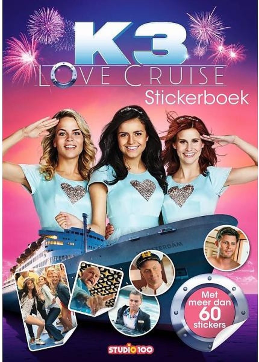 Studio 100 Stickerboek K3 Love Cruise 30 Cm