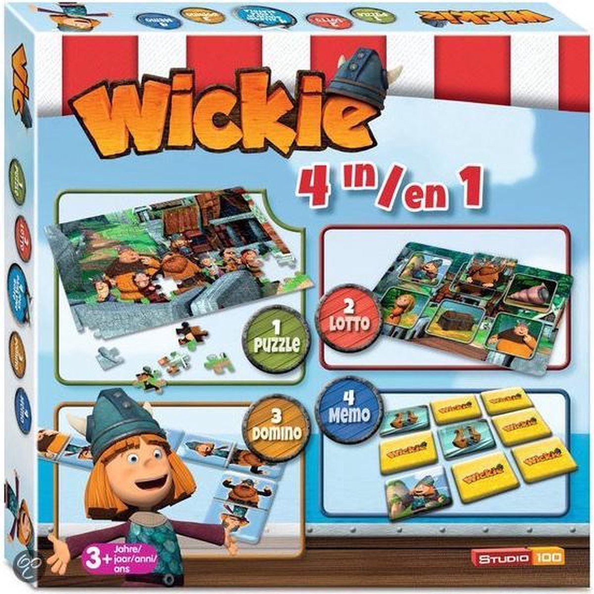 Studio 100 Wickie 4-in-1 speldoos