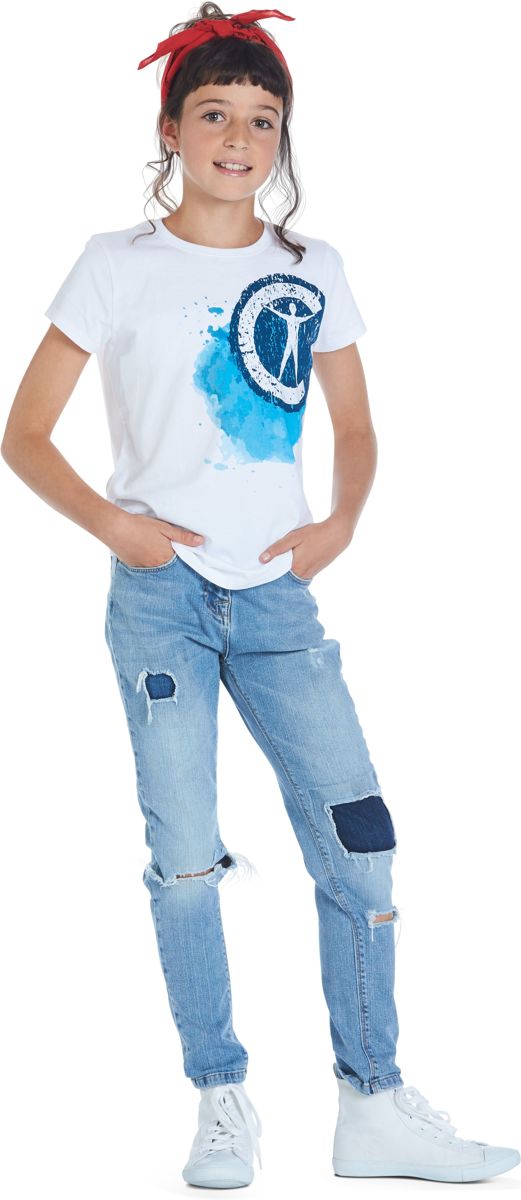 T-shirt en bandana meisjes Campus 12