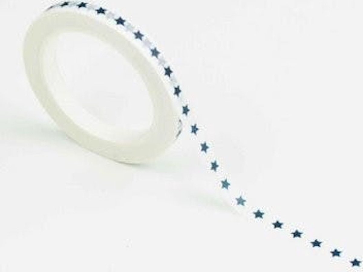   - Smalle Washi Tape - Dark blue stars