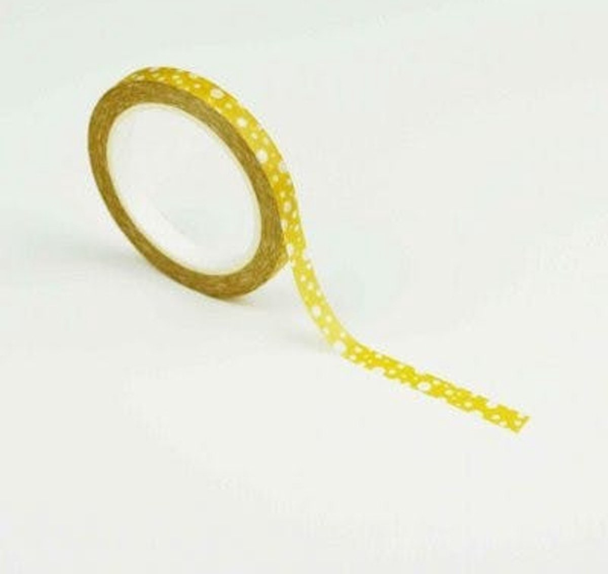 Studio Ins & Outs - Smalle Washi Tape - Yellow bubbles