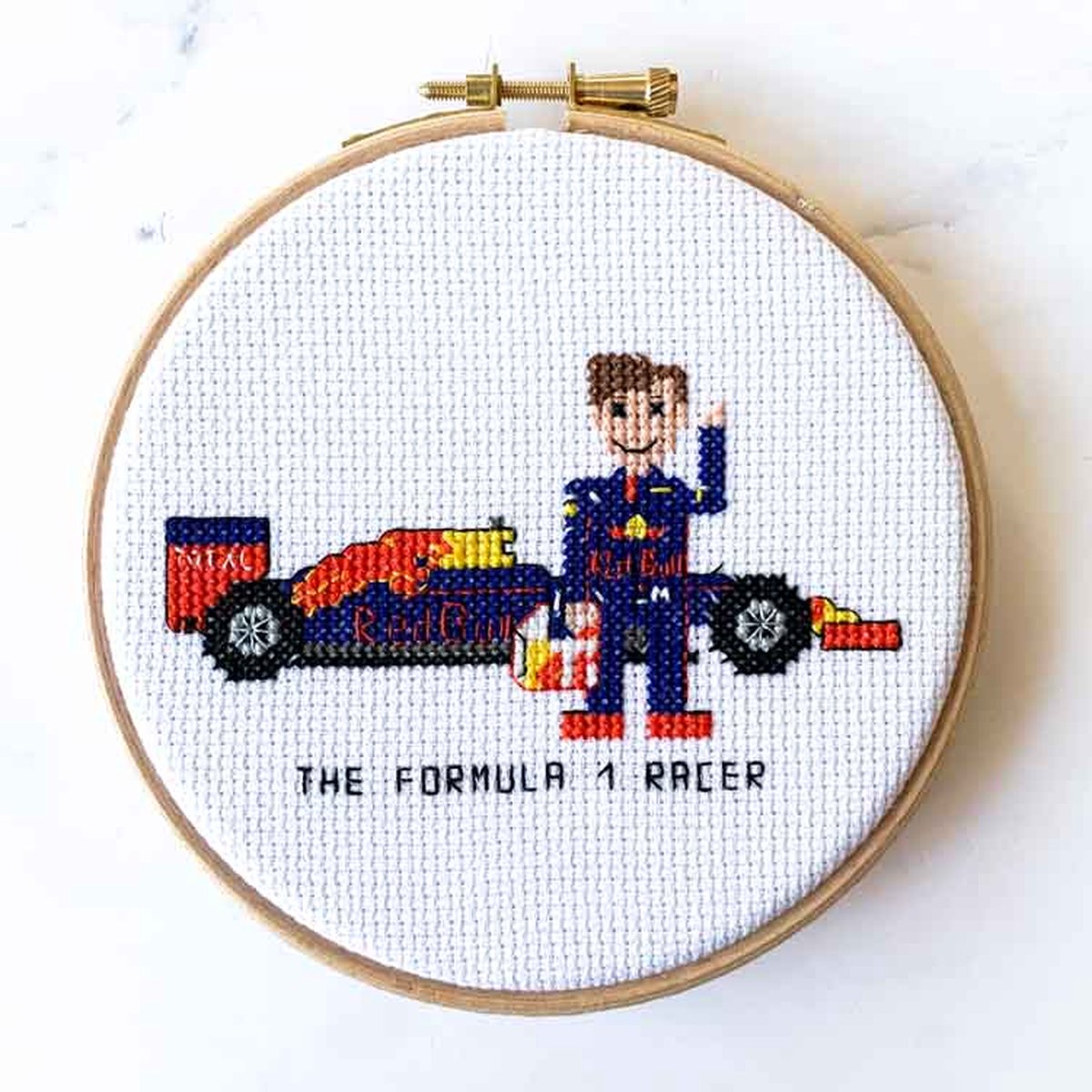 Formule 1 coureur borduurpakket - cadeau f1 fan - Max verstappen geinspireerd - borduurpakket voor beginners