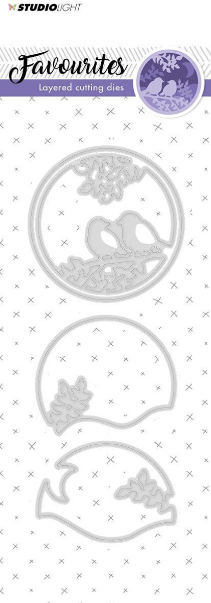 Favourites Birds - Embossing Die-cut Stencil Layered - Maak mooie kaarten en fotoalbums