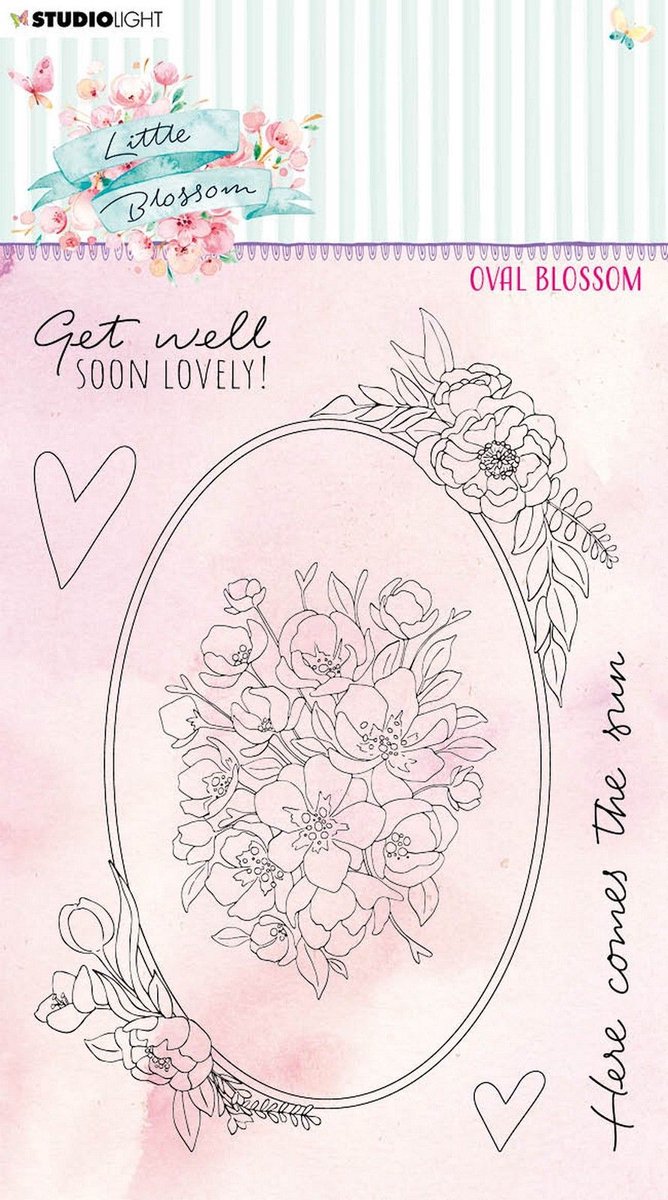 Studio Light Little Blossom clear stamp Oval blossom