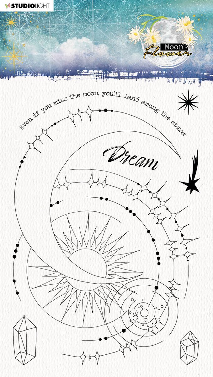 Studio Light Moon Flower Clear Stamp Dream (SL-MFL-STAMP136)