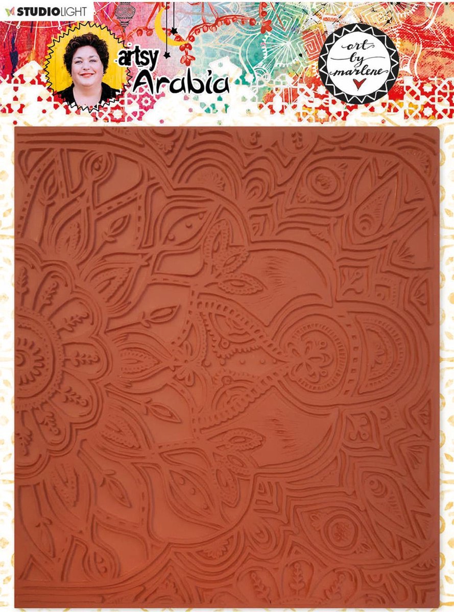 Studiolight (cling) texture plate - Art by Marlene Artsy Arabia nr. 04