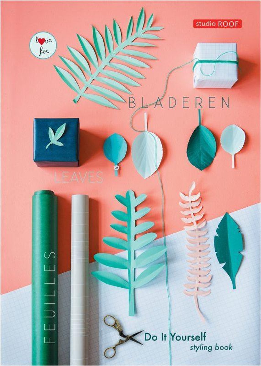 STUDIO ROOF DIY LOVE FOR LEAVES, styling boek Groene bladeren