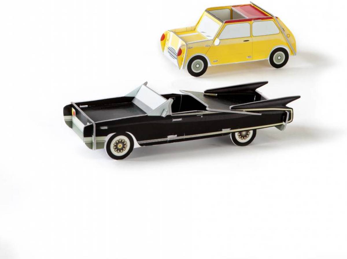 Studio ROOF Two Cool Cars Geel Zwart