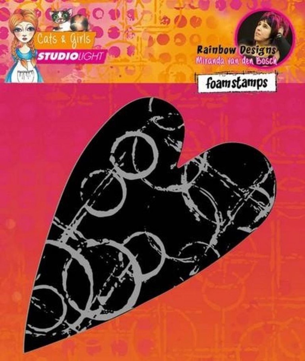 Laser Foam Stamps Mixed Media Rainbow Designs nr.03