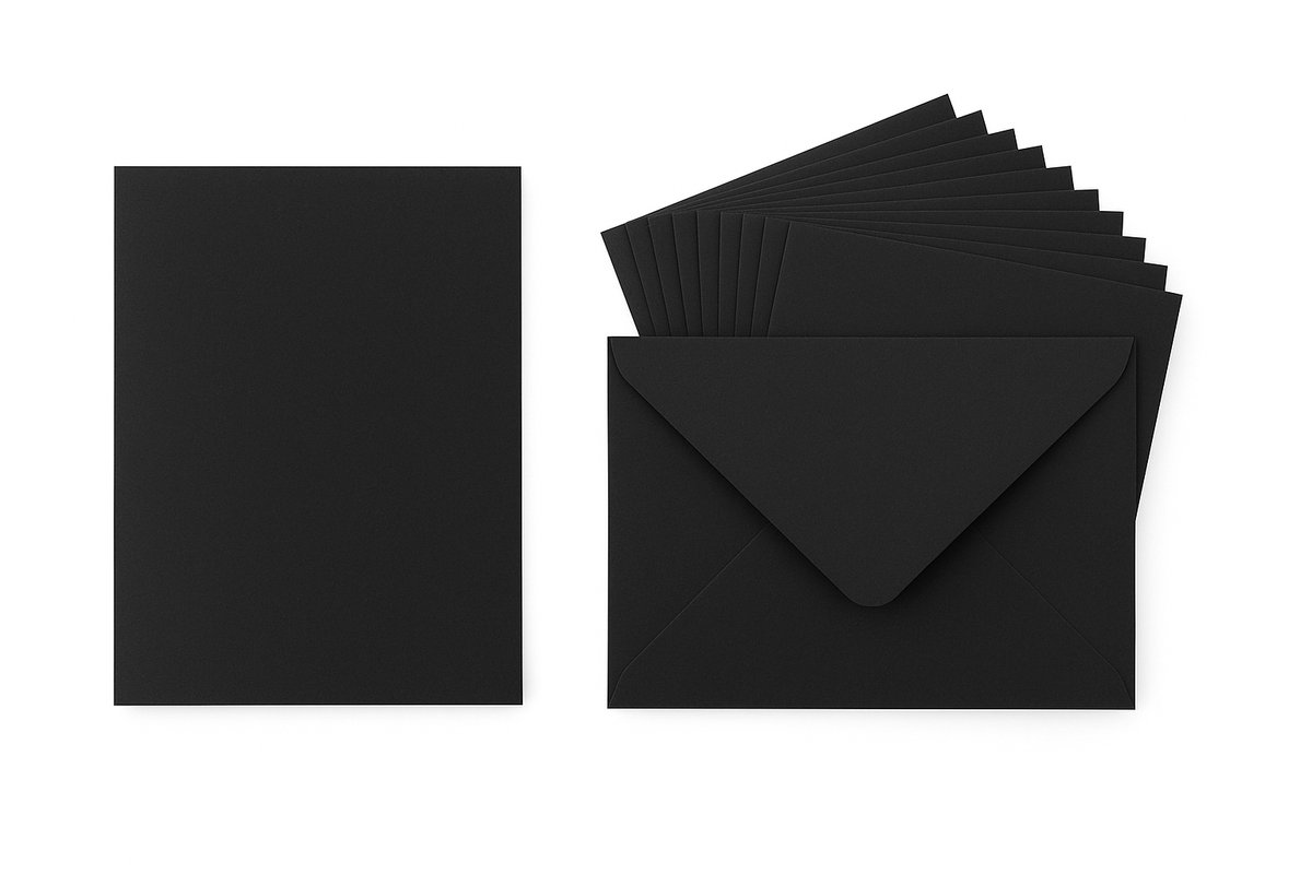 SL Cards & Envelopes Black A6 Consumables nr.03