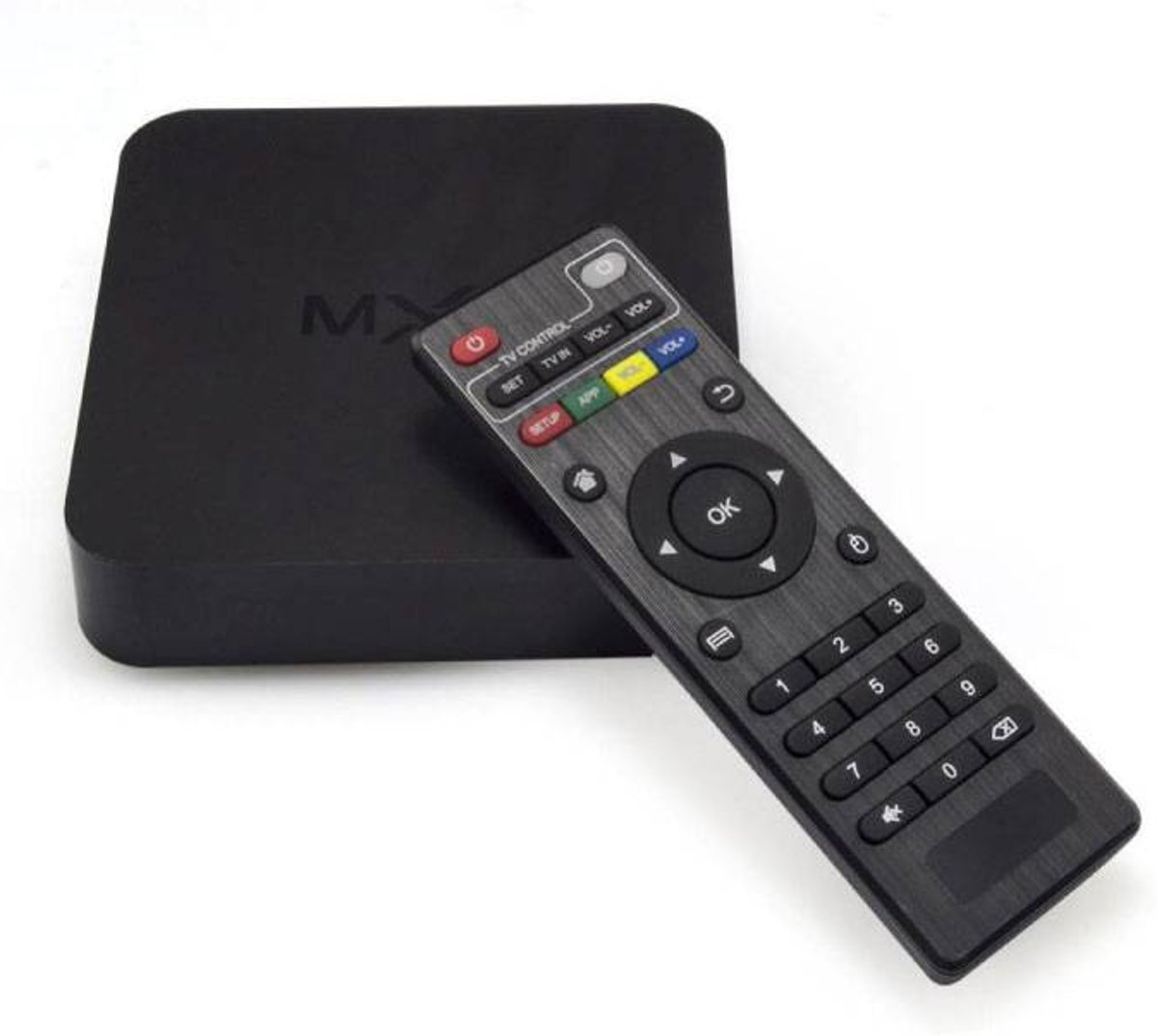 MXQ Android TV Multimedia Player Streamer Stream Box compatibel met Kodi - 1GB RAM - 2GB Opslagruimte