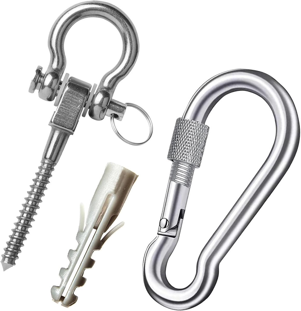  ® Zware Ophanghaak voor Plafondmontage met Beveiligde Sluiting en 180° Zwenkfunctie