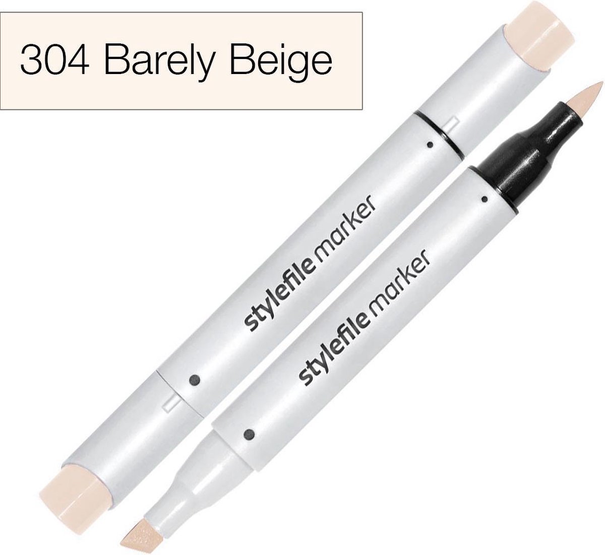 Stylefile Marker Brush - Barely Beige - Hoge kwaliteit twin tip marker met brushpunt