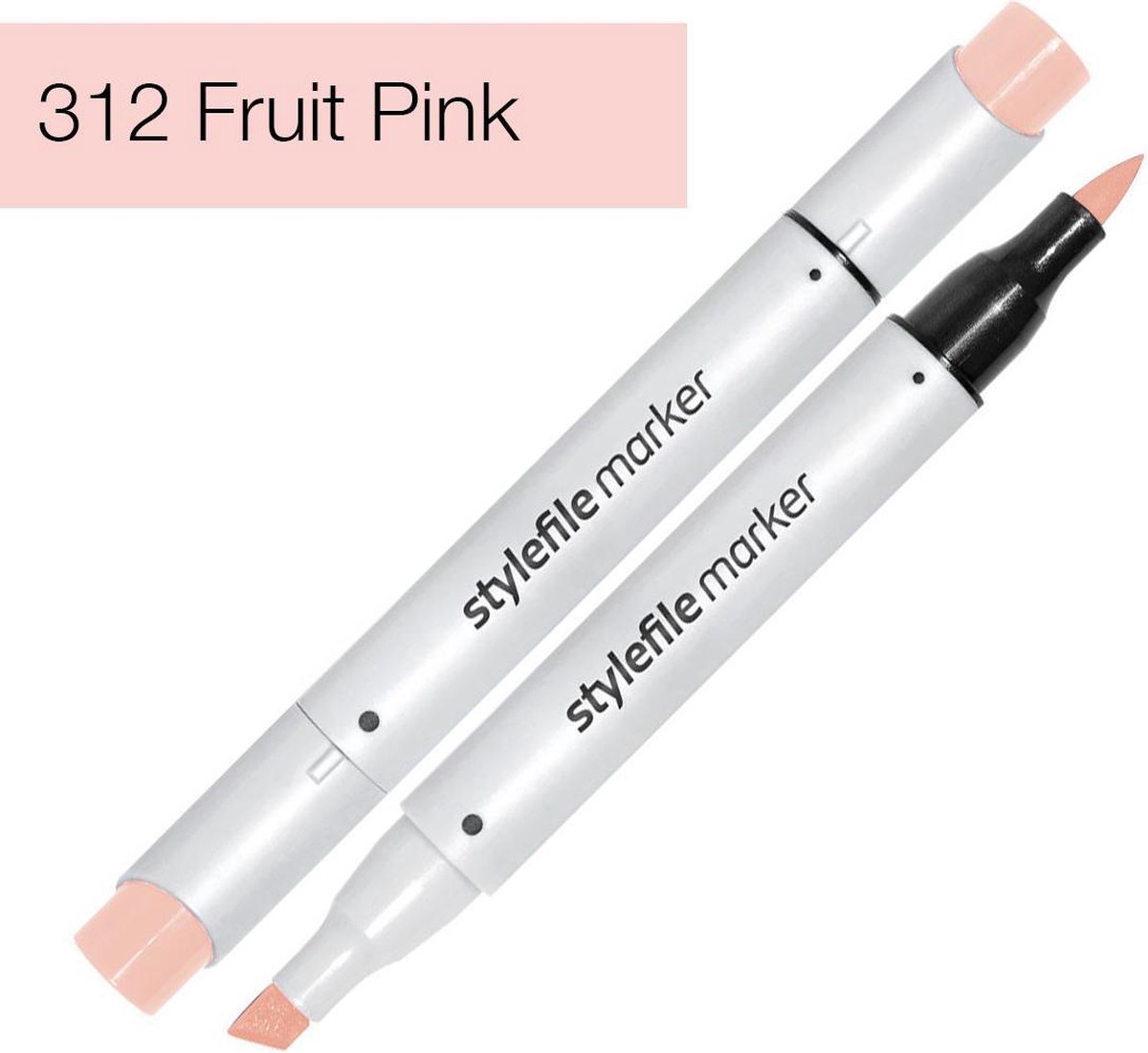 Stylefile Marker Brush - Fruit Pink - Hoge kwaliteit twin tip marker met brushpunt