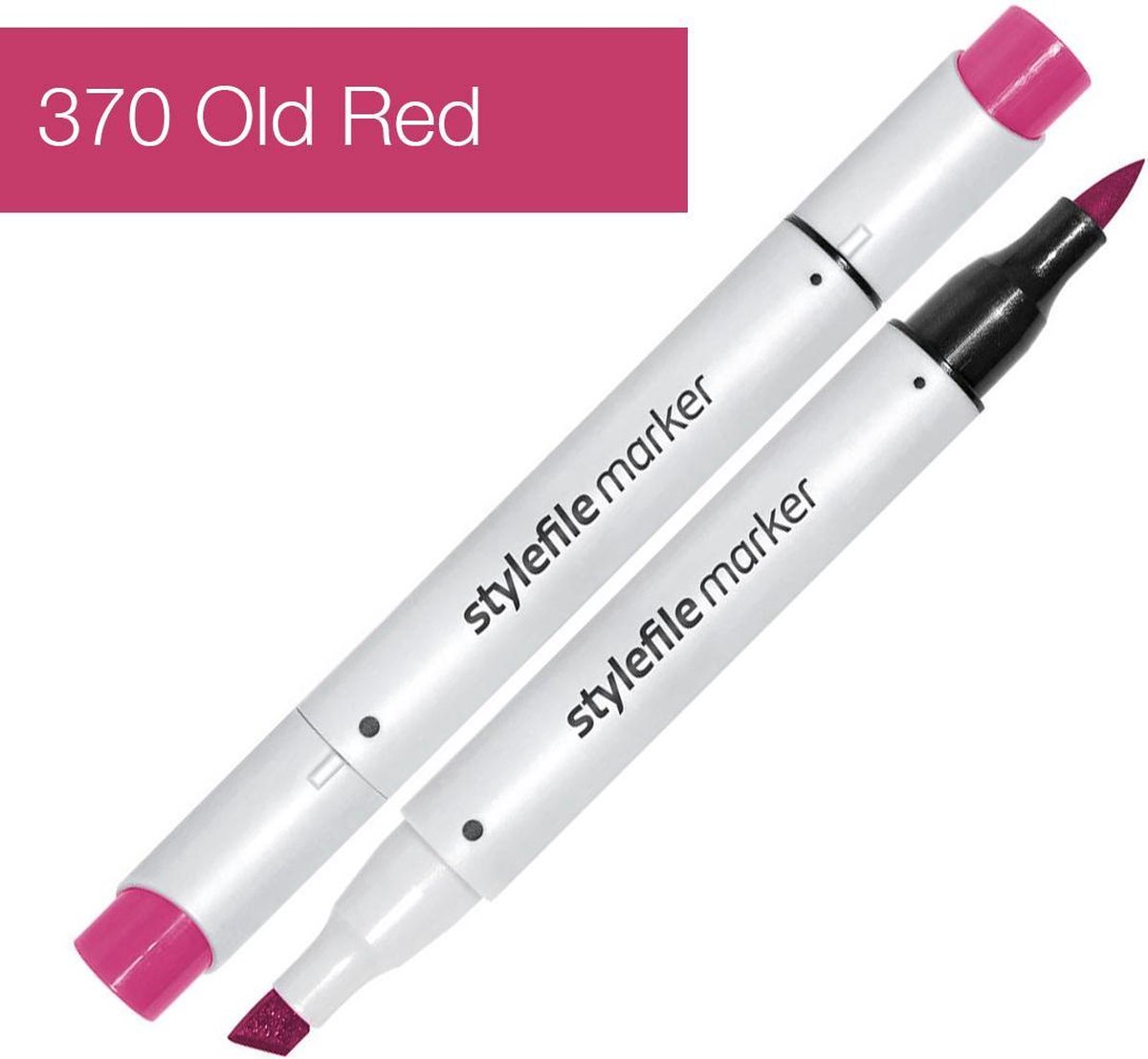 Stylefile Marker Brush - Old Red - Hoge kwaliteit twin tip marker met brushpunt