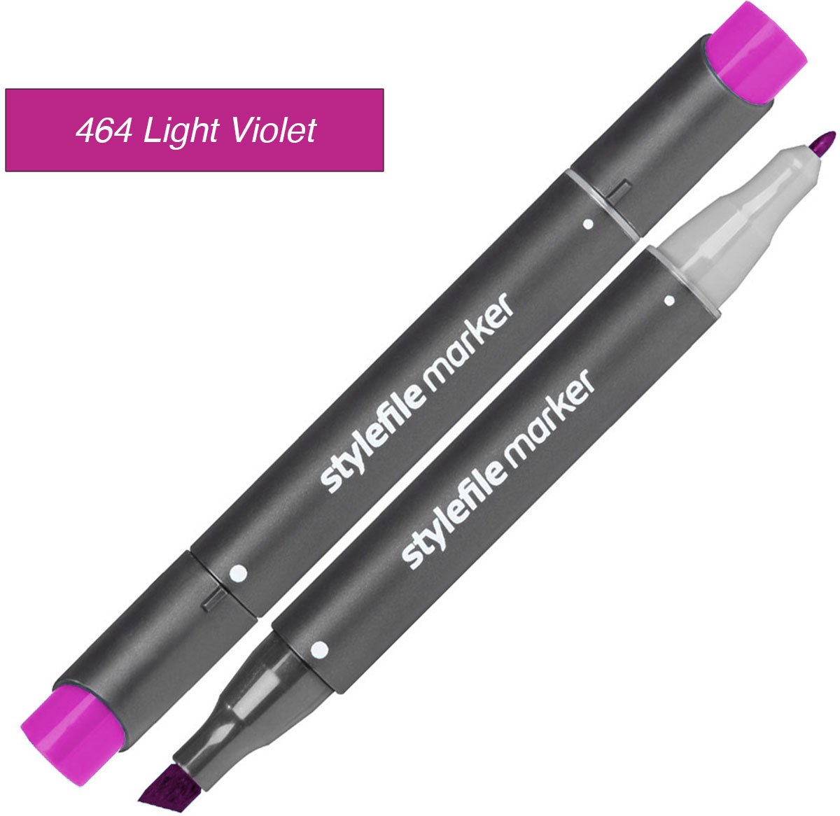 Stylefile Twin Marker - Licht Violet - Deze hoge kwaliteit stift is ideaal voor designers, architecten, graffiti artiesten, cartoonisten, & ontwerp studenten