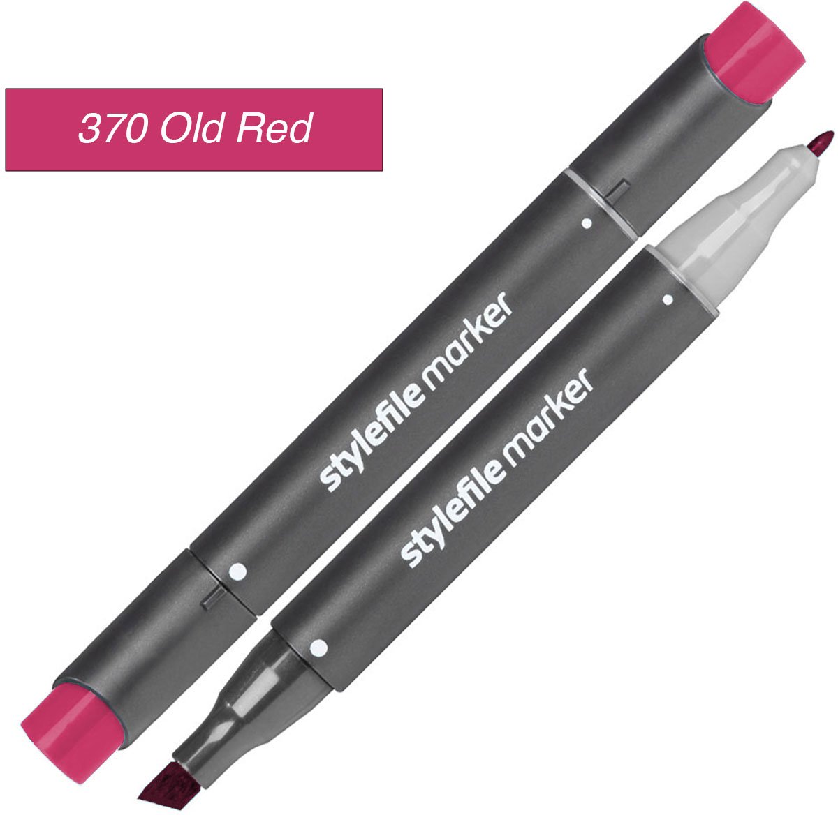 Stylefile Twin Marker - Oud Rood - Deze hoge kwaliteit stift is ideaal voor designers, architecten, graffiti artiesten, cartoonisten, & ontwerp studenten