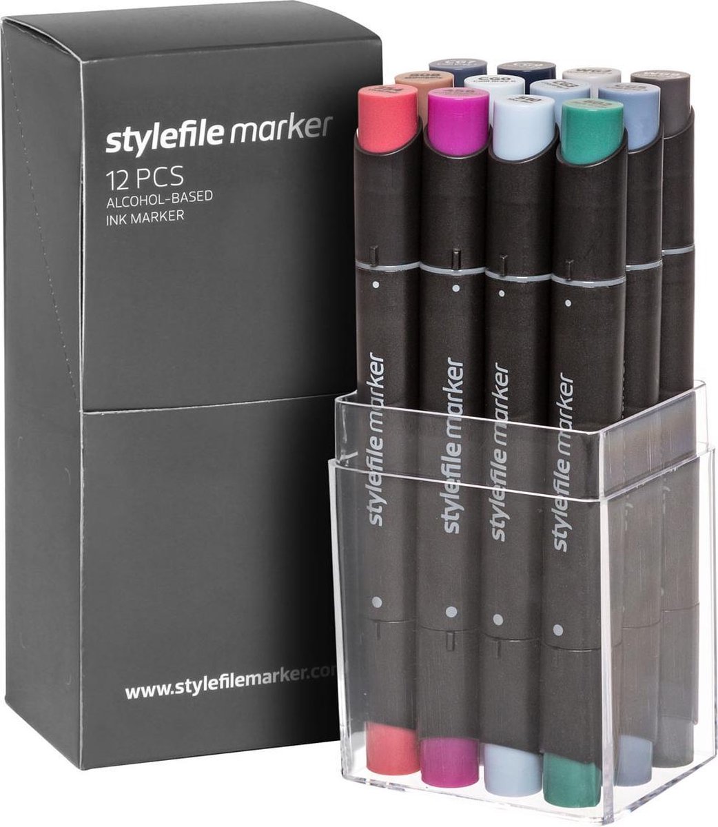 Stylefile Twin Marker 12 Multi Set 32