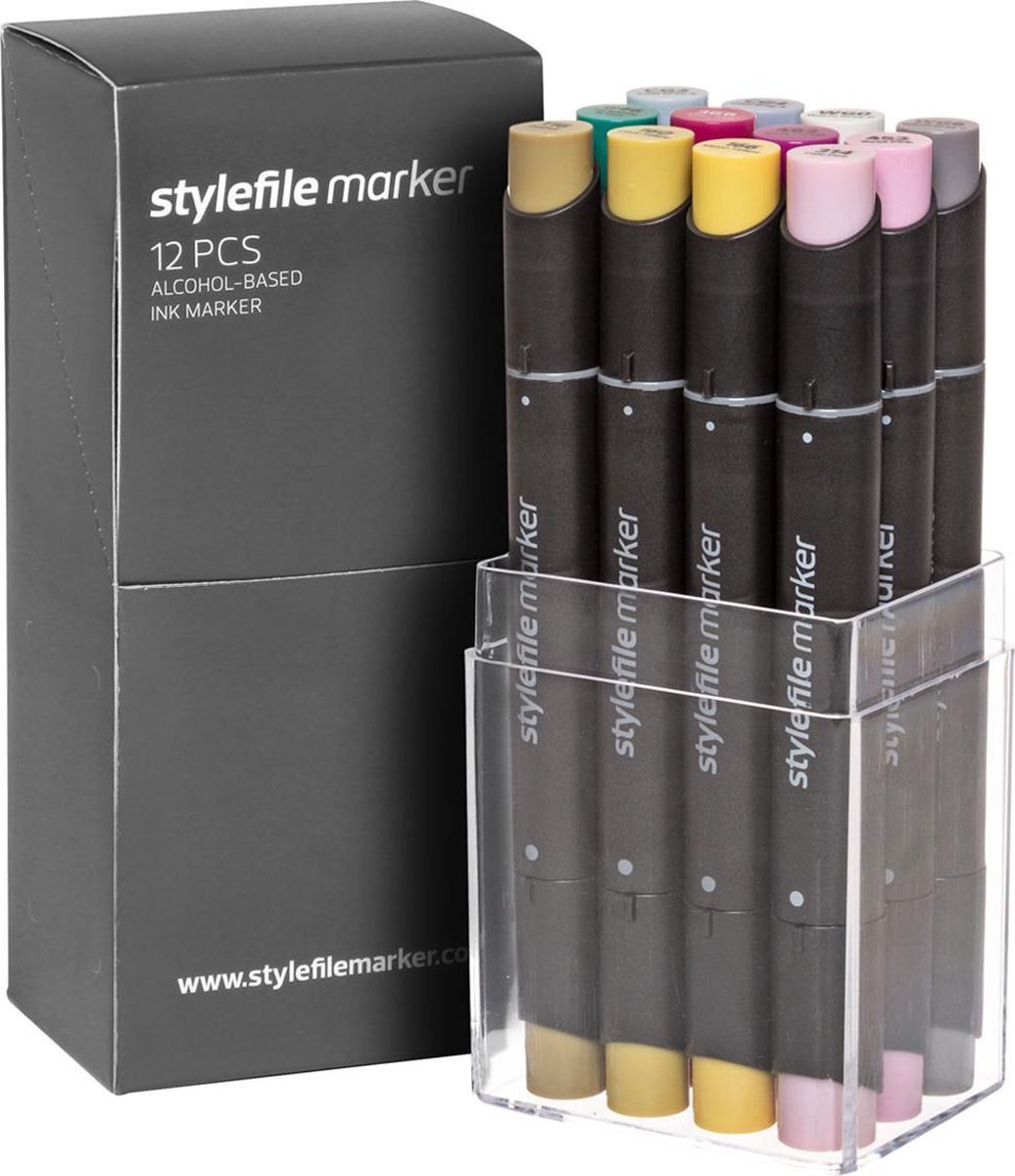 Stylefile Twin Marker 12 Multi Set 33