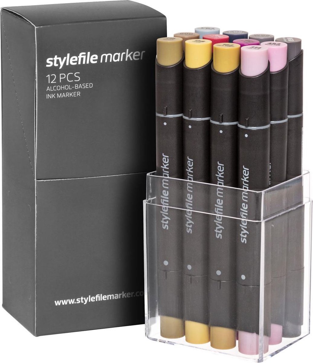 Stylefile Twin Marker 12 Multi Set 34