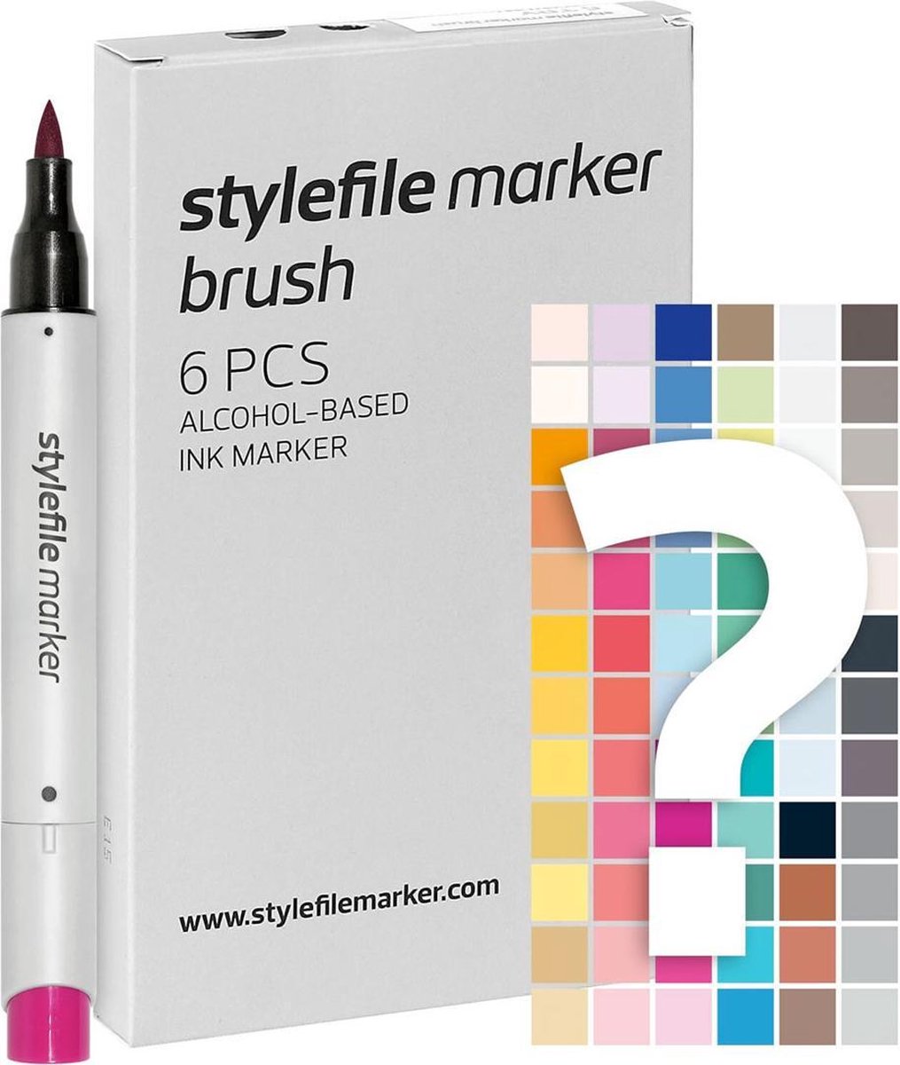 Stylefile Twin Marker Brush 6er Set Try Out