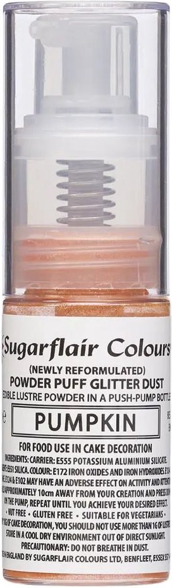 Sugarflair - Pomp Spray - Glitterpoeder Pompoen