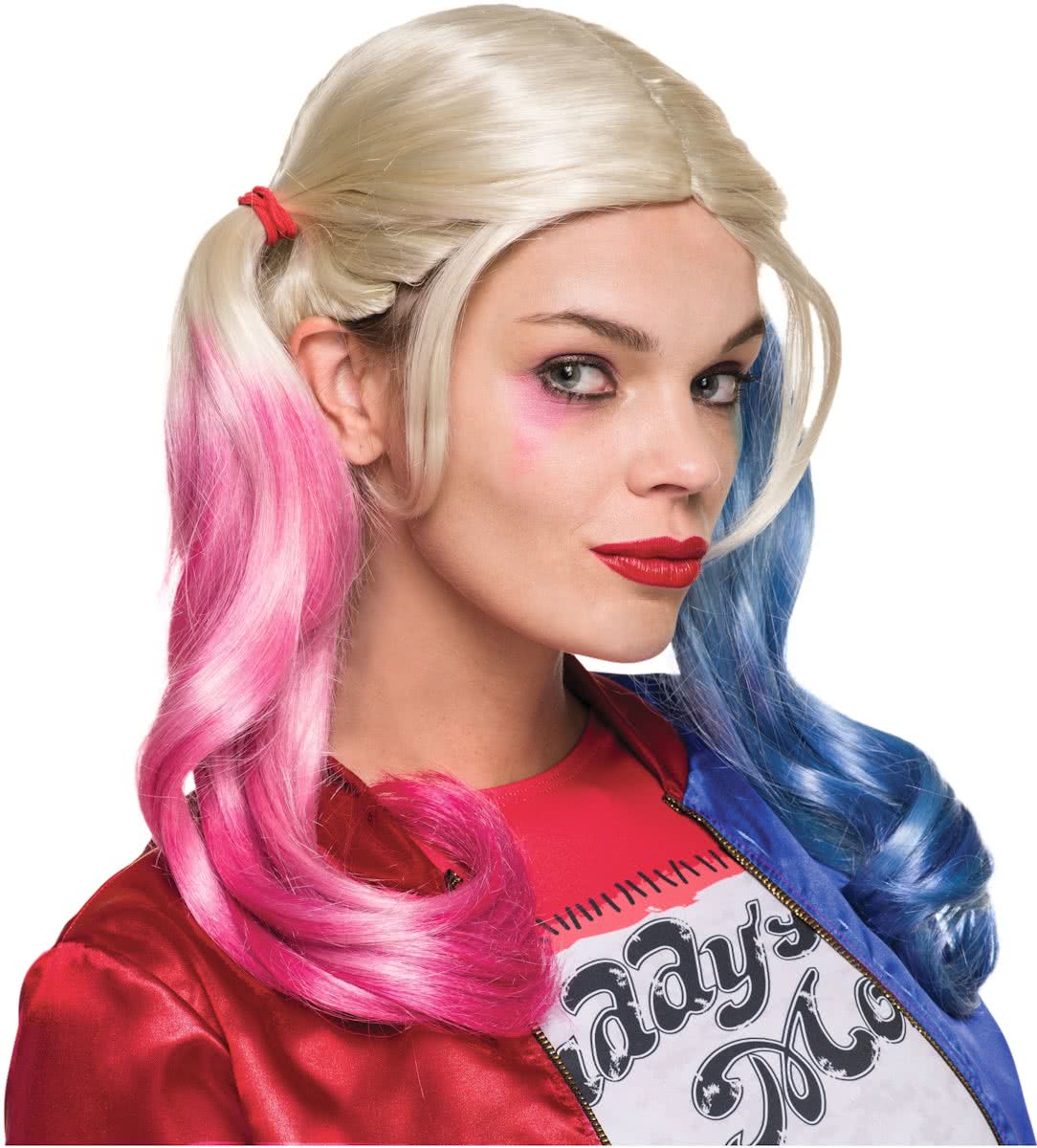 Harley Quinn - Suicide Squad™ pruik voor volwassenen - Verkleedpruik - One size