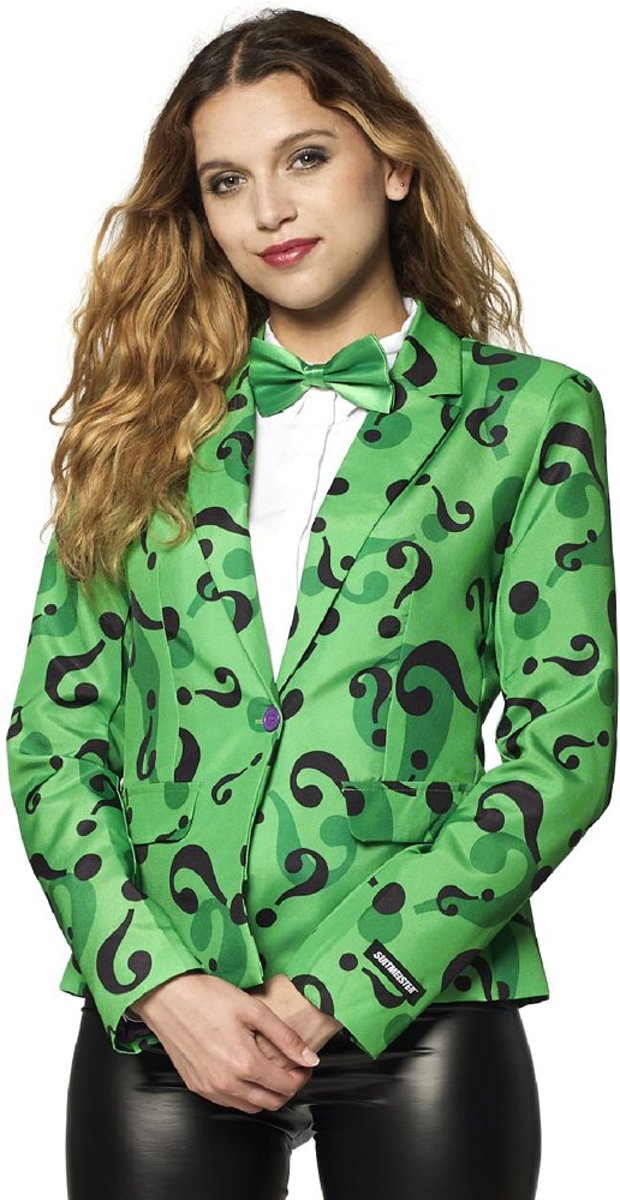 Suitmeister - The Riddler™ - Dames Carnavals Jasje  - Maat M