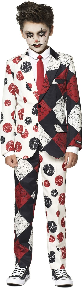 Suitmeister Red Clown - Jongens Kostuum - Meerkleurig - Halloween - Maat L