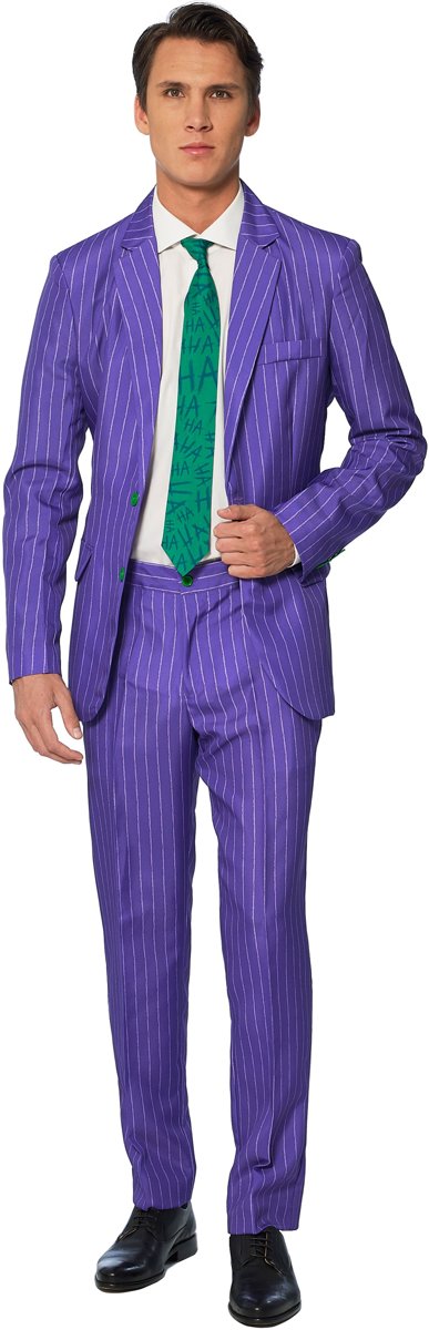 Suitmeister The Joker - Mannen Kostuum - Meerkleurig - Halloween - Maat S