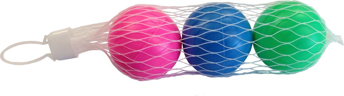 Set van 9x stuks gekleurde beachball ballen 5 cm - Strand balletjes - Strandtennisballen