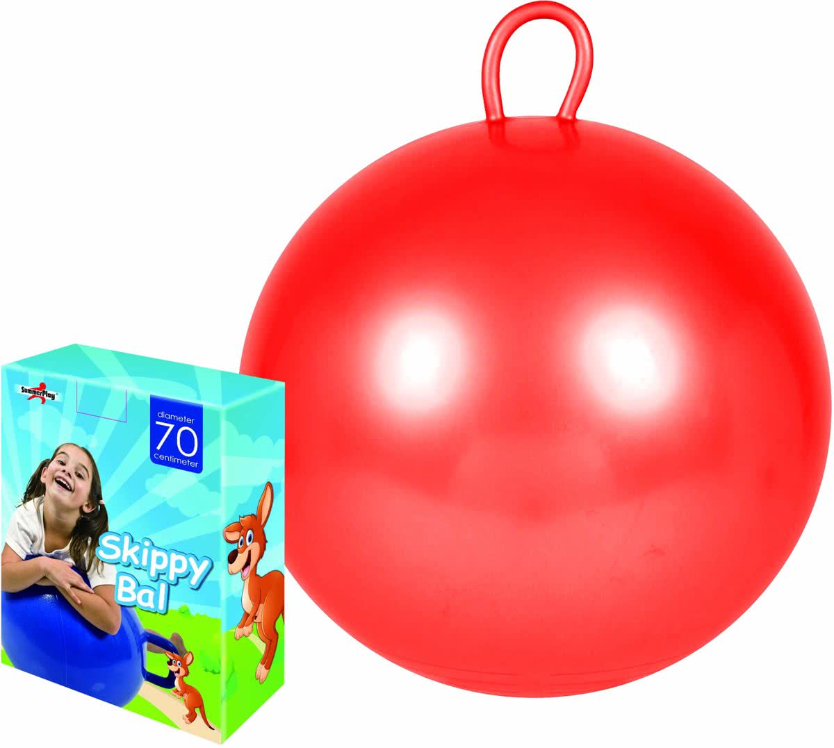 Skippybal 70 cm - Rood