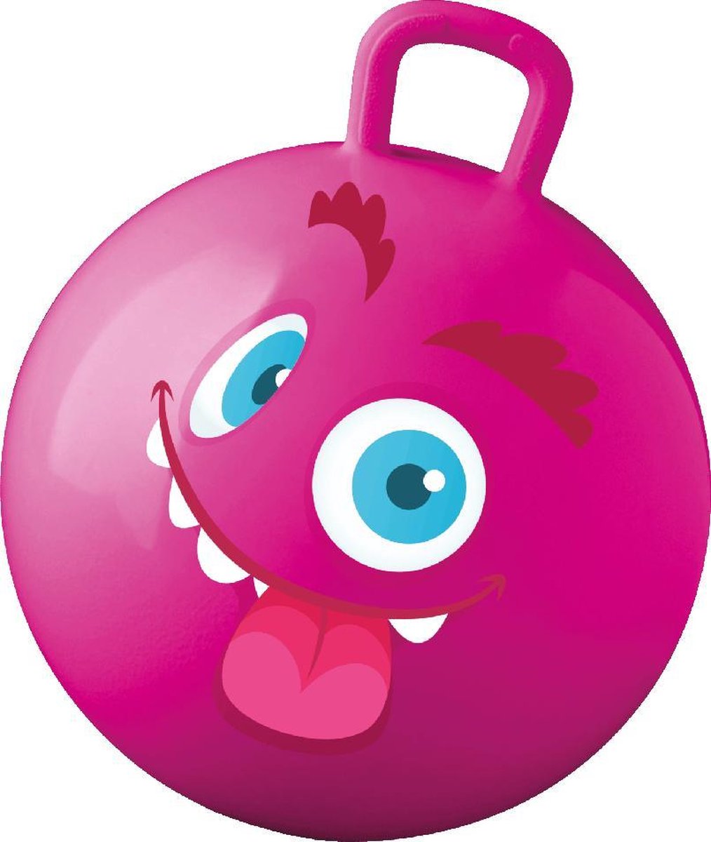 Skippybal Smiley face 50 cm - roze