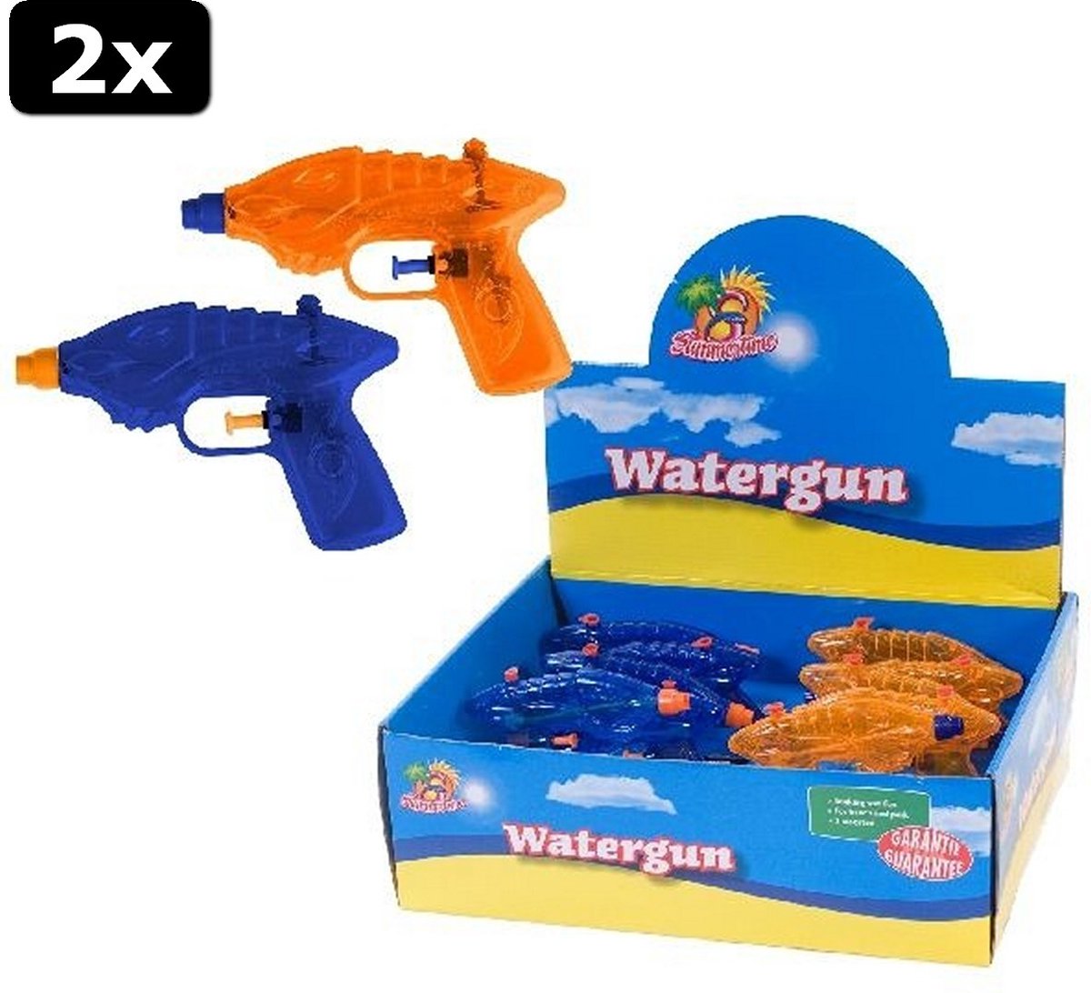 2x Summertime S1000 Waterpistool 16,5cm Assorti