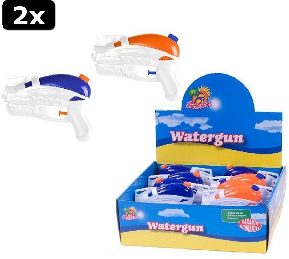 2x Summertime S3000 Waterpistool 18cm Assorti