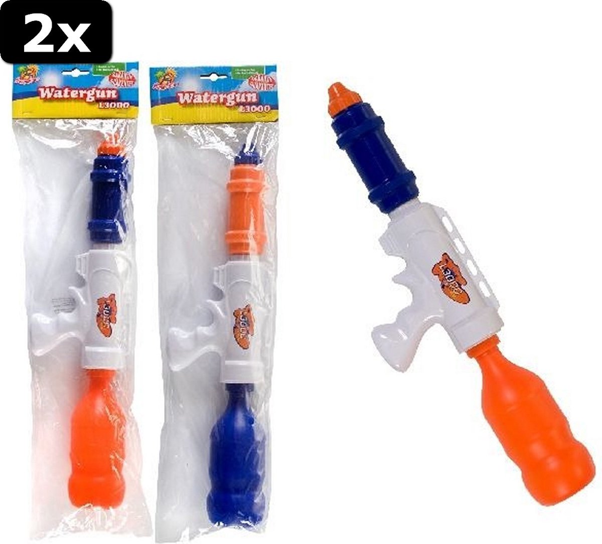 2x Summertime Waterpistool L3000 Assorti