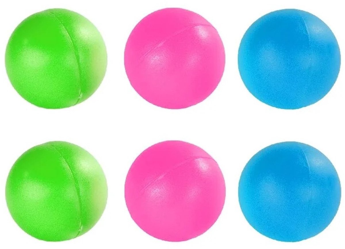   beachball ballen - 6x stuks - speelballetjes - ballen - strand speelgoed