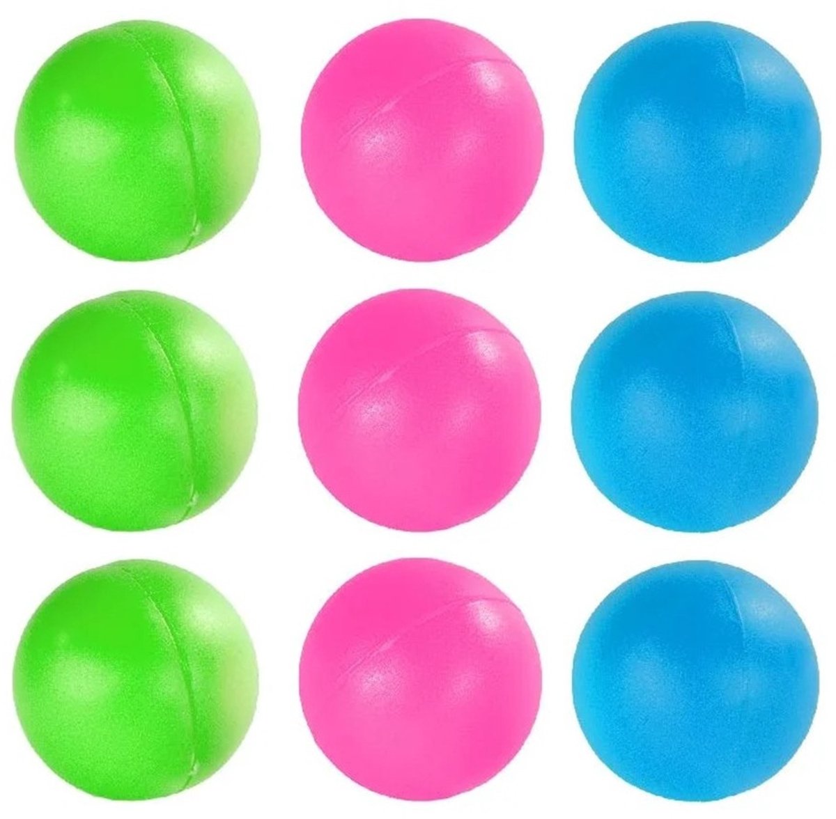   beachball ballen - 9x stuks - speelballetjes - ballen - strand speelgoed