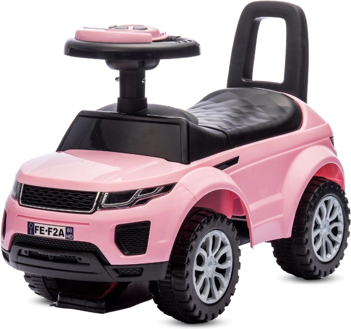   vanaf 1 jaar, bobby auto, kinderauto vanaf 12 maanden, babyauto, babywalker met claxon en motorgeluiden (Lichtroze)