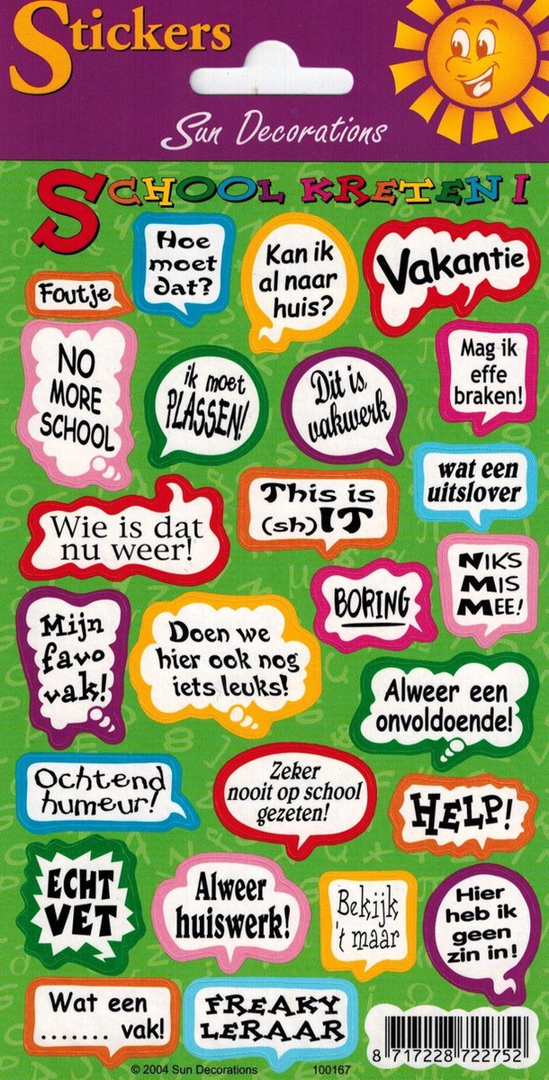 Stickers - School kreten