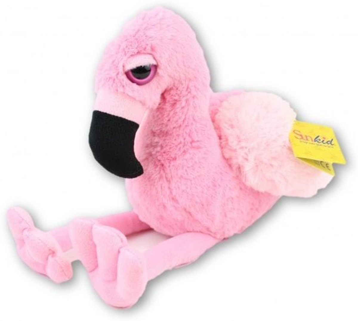 Pluche Flamingo - zittend 24 cm- Sunkid