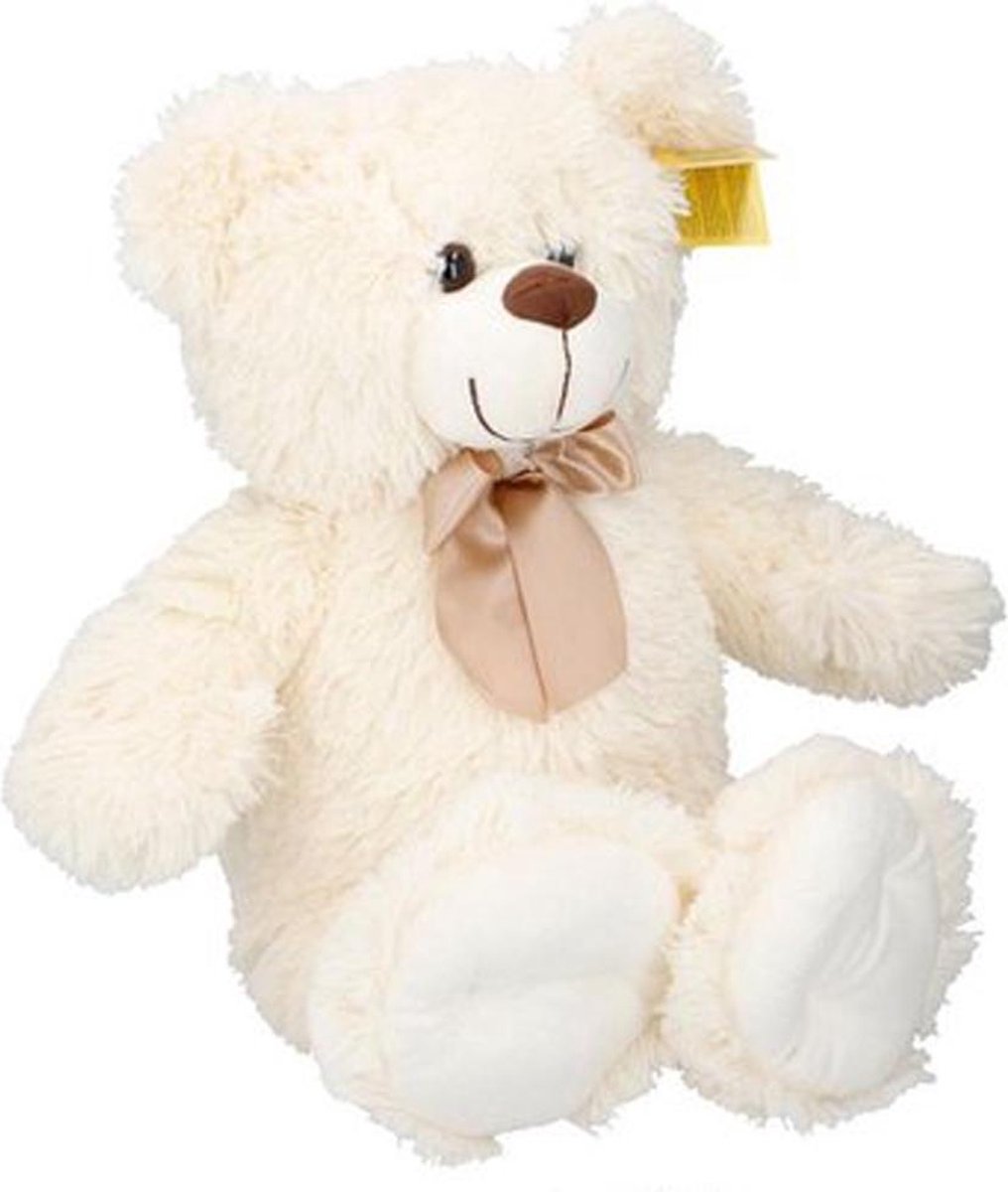 Sunkid Knuffel - Knuffelbeer - Teddybeer 54cm met strik - Timber