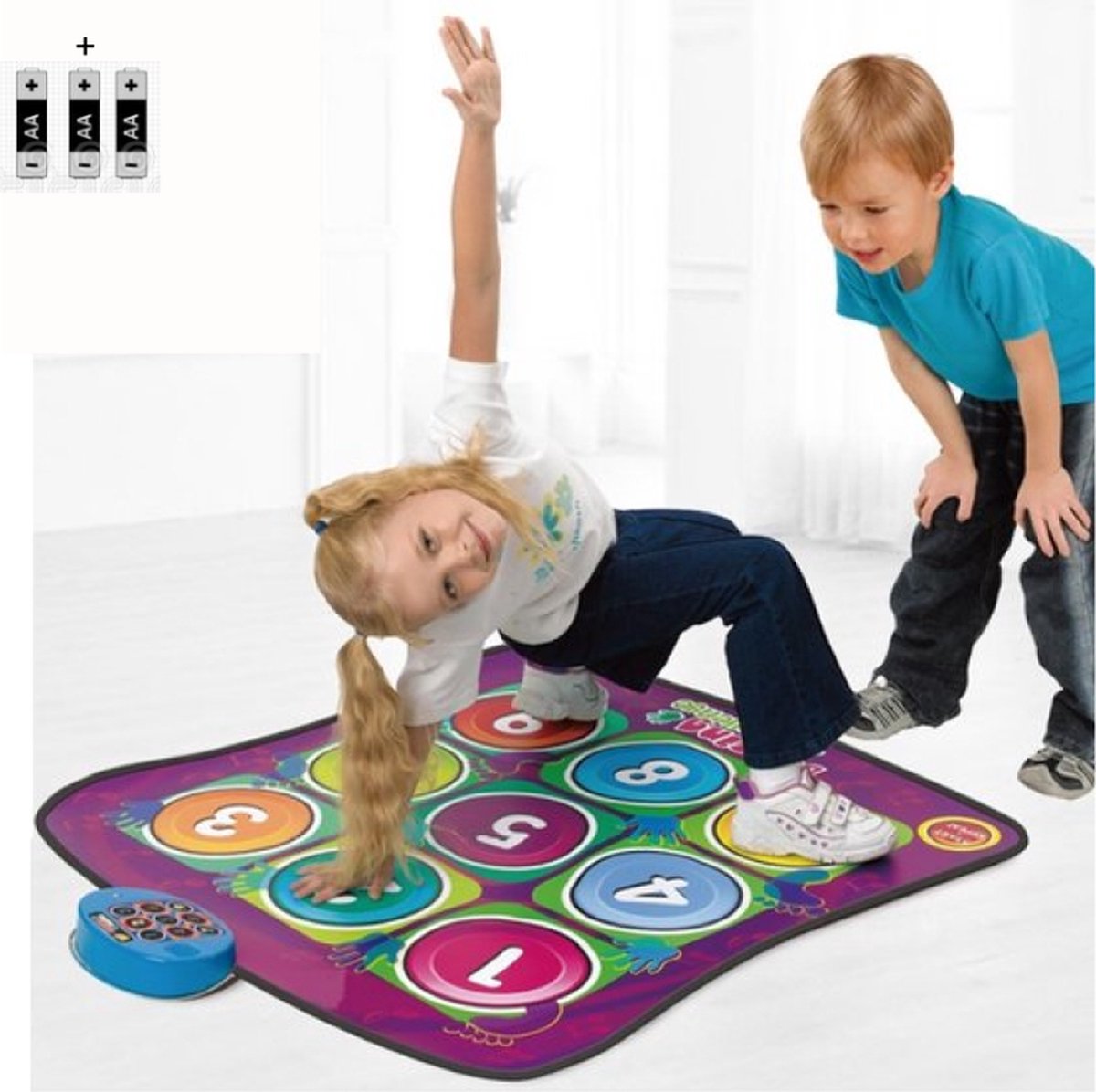 Twister Dansmat Muziekmat - Dans Muziekspel - Interactief Spel - Dansen - Digitale Touch Muzikale Gameplaymat - Elektronische Kinderen Muziekmat