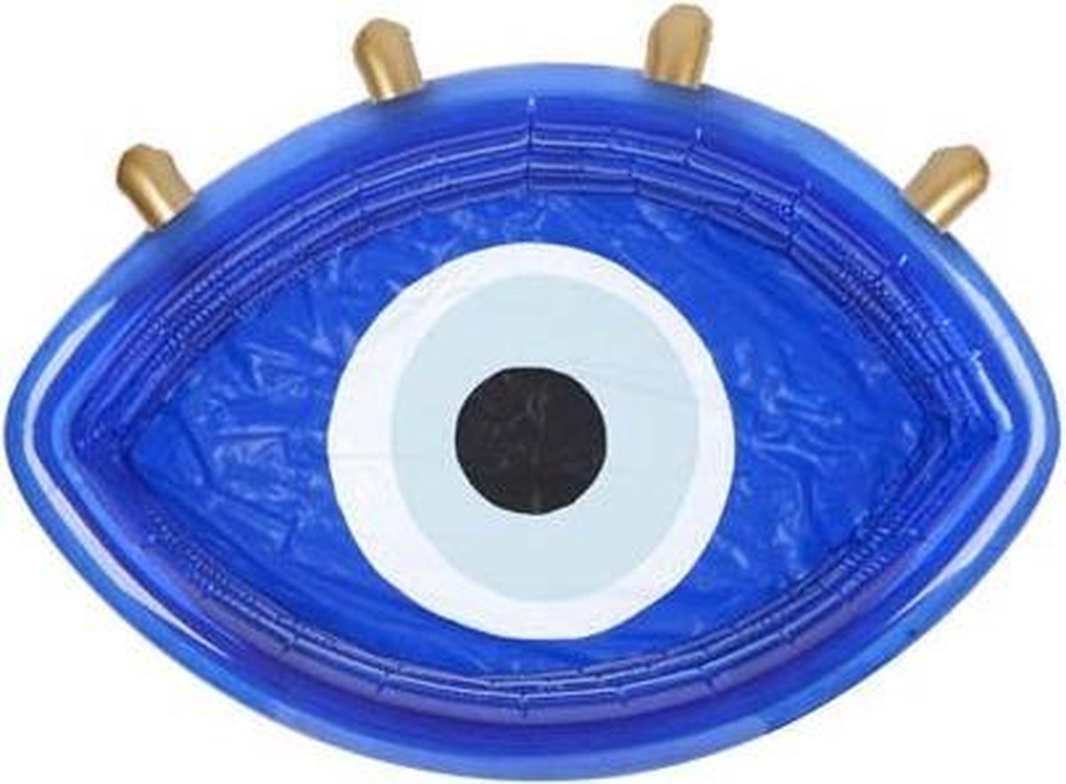 Sunnylife - Zwembad Greek Eye - opblaasbaar - 160 x 130 x 39cm - Blauw