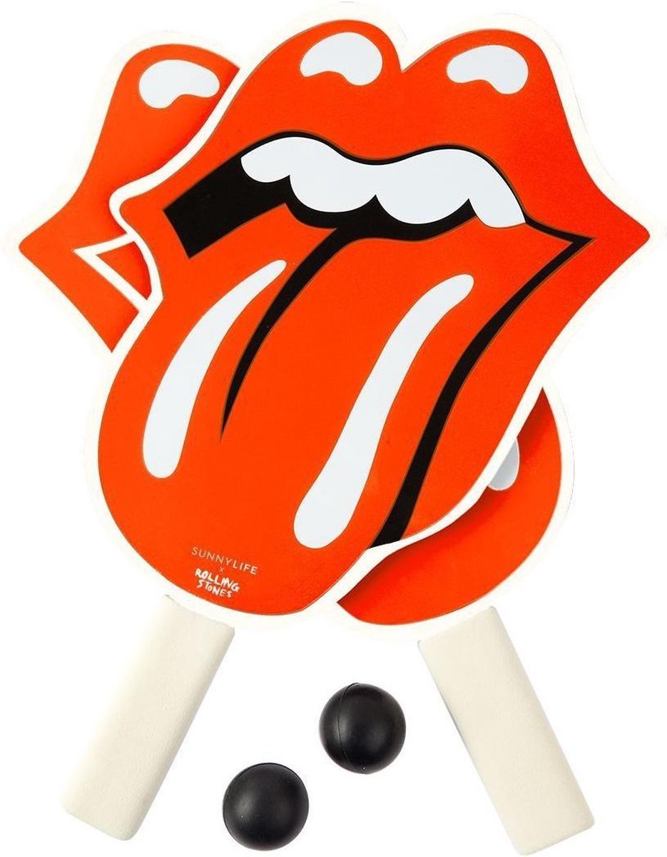 Sunnylife   Rolling Stones Hout Rood/wit 3-delig