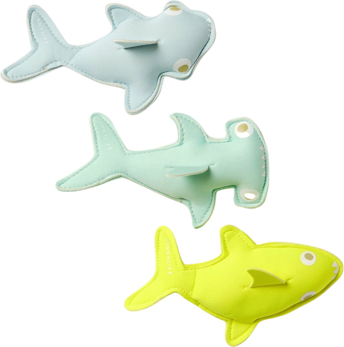 Sunnylife   - Dive Buddies Salty The Shark - Set 3 stuks - 20 x 6 x 3 cm