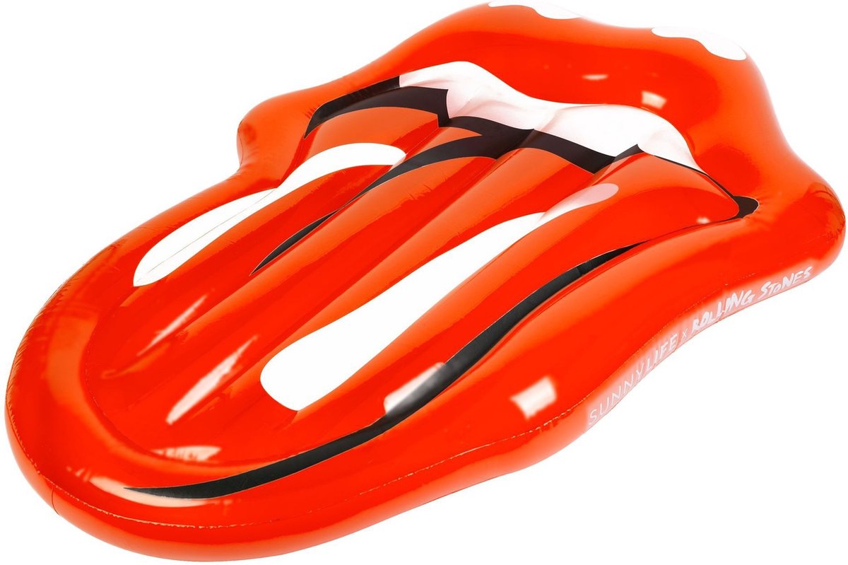 Sunnylife Luchtbed Rolling Stones 205 X 135 X 18 Cm Pvc Rood